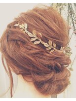 ヘアメイクアンドセットサロン リッコ(Hair make&set salon Ricco)&nbsp;ブライダルリーフルーズアップ＜梅田セットサロンＲｉｃｃｏ＞