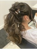 お呼ばれヘアセット♪