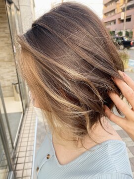 アヴァンス 深井店(AVANCE.) ベージュカラー×バングカラー