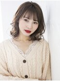 小顔透け感春カラーミニボブふわくびれミディ【Prize所沢】