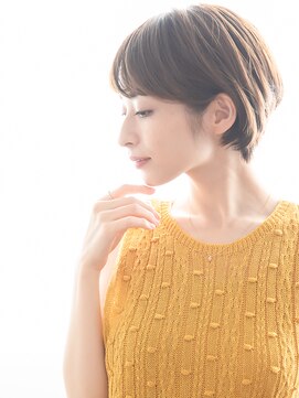 ヘアーサロン ラフリジー(Loufreasy) 【暗くならない白髪染め】イルミナカラー×横顔美人ショートボブ