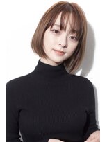 クレドガーデン 西新井店(CRED GARDEN)&nbsp;大人ショートボブ20代30代40代耳掛け小顔ボブ暖色系カラーt