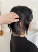 グレーインナーカラーボブ