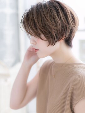 モッズヘア 越谷(mod's hair) ★透け感大人ハイライトカラー前髪なしショート20代30代40代★8