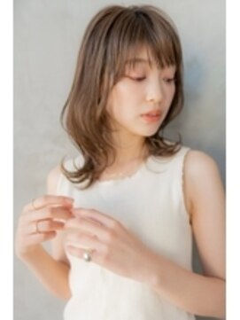 ケアリー 成増(Carelly) 大人かわいい前髪セシルカットココアブラウンフリンジウェーブ