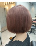 ブリーチ1回★ピンクベージュ ダブルカラー 大和八木