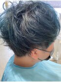 メンズショート+ブルー