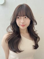 ヘアラウンジ ビーチ 青山 外苑前(hair lounge BEACH) ブリーチなしカラー柔らかブラウン韓国レイヤーカットくびれヘア