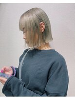 リラス 博多(rilas)&nbsp;外はねボブ　ハイトーン　ワイドバング　イメチェン