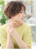 フレンチカジュアル小顔束感マッシュショートh3戸頭20代30代40代