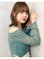 ロンドプロフィール 浦和(Lond profil)&nbsp;前髪カット顔まわりくびれレイヤー外ハネミディボブ