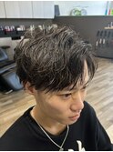 パーマ取れかけショート