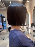 【北澤華】小顔シースルー前髪黒髪ボブルフ