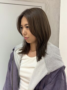 ヨーク(YOKE) 【YOKE】レイヤーカットくすみベージュニュアンスカラー20代