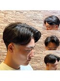 銀座 ワンカール毛流れパーマ <理容室>