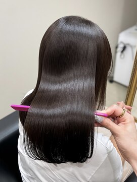 フィー 北千住店(fee) 【柴尾style】縮毛矯正/黒髪/小顔/ココアグレー/髪質改善