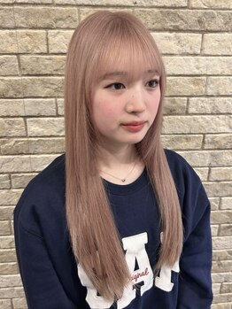 ブリーチやハイトーンでも傷まないダメージレスカラーでモチもUP☆