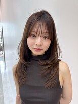 ライズ ネックス ザ サロン 渋谷(LIZE nex the salon)&nbsp;【小顔レイヤーカット　前髪あり　#3】#渋谷駅#韓国#髪質改善