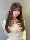 似合わせカット/ダークアッシュ/バタフライカット似合わせカット
