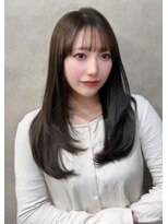 ケア 神戸(CARE)&nbsp;小顔カット/オリーブベージュ/レイヤーカット