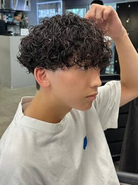 エルマーク 松山(L-MARK) マッシュヘア/波巻きパーマ/men's/スパイラルパーマ