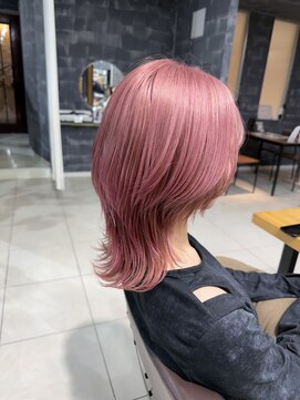 ラウル(Laulu) イメチェン/ピンクベージュ/アンブレラカラー/前髪/佐倉