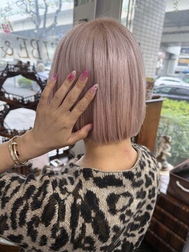 バイブアンドアネックス(VIBE & ANNEX) 《Momoka》ピンク春桜カラーダブルカラーブリーチ横浜