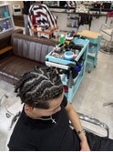 コーンロウ　フリースタイル