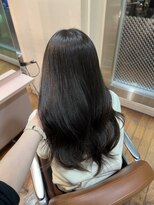 アクシス 栄店(`AXIS)&nbsp;森崎ワンホンレイヤー/ミルクティーブロンド/ダークブルー/栄