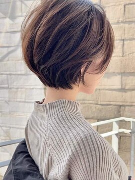 アイドットプラス 表参道(i.+omotesando) 30代40代小顔ヘア簡単スタイリングくせ毛カバー丸みショートボブ
