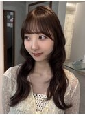 ダークパープル/ナチュラルショート/ミルクブラウン/夏/表参道