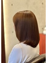 ヘアサロン ササヨシ(hair salon SASAYOSHI)&nbsp;艶感ウォームブラウンの大人レイヤーミディ