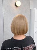 ミルクティーベージュボブ