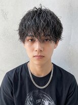 モッズヘア メン 新所沢店(mod's hair men)&nbsp;カジュアル学生黒髪ダウンバングツイスパマッシュパーマp1新所沢