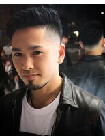 ヒロギンザ 浜松町店(HIRO GINZA) ツーブロックビジネスショートレイヤーかき上げコンマヘア