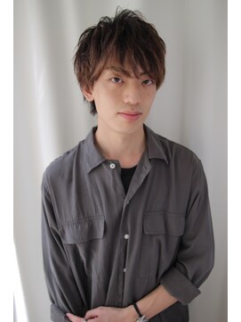 ビアンコ カーロ 二子新地店(Bianco caro) メンズデザインカラー×耳だしショート