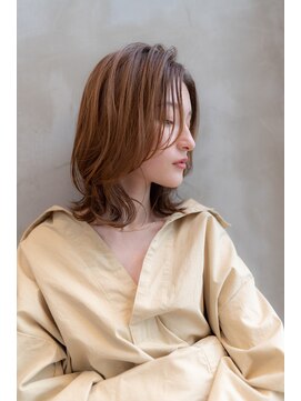 ケアリー 武蔵小杉(Carelly) 大人かわいい前髪セシルカットココアブラウンフリンジウェーブ