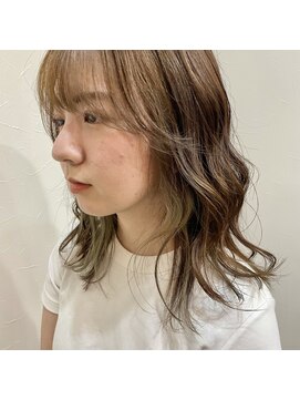 ココ 西葛西南口店(COコ) ブリーチなしで明るいナチュラルベージュカラー｜西葛西カラー