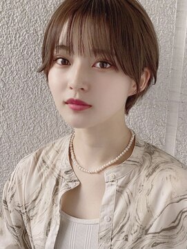 ドゥ(Du) 丸みショート　カーキグレージュ