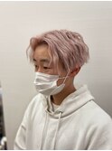 刈り上げセンターパート/ブリーチデザイン/20代30代40代