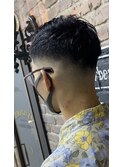 ツイストパーマ×フェード
