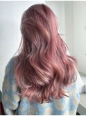 ピンクロング_チェリーブラウンフェミニンロング_ba377331