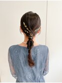 【emme×石崎】結婚式シニヨン大人気★キラキラアレンジ