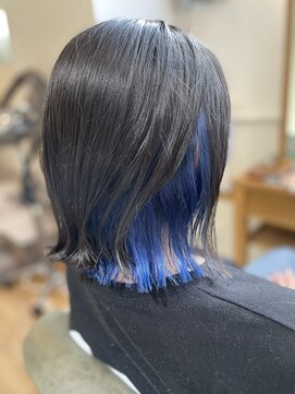 フォワヘアー(foi hair) インナーカラーデザインカラーミディアムヘア 1