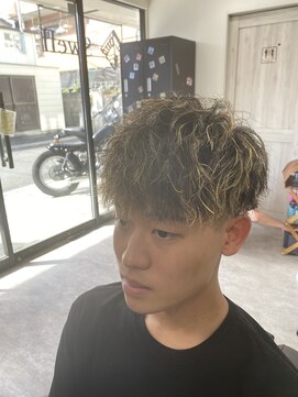 スウェル 船橋店(Swell) ハイライト/マッシュパーマ/ウルフ/波巻き/メンズ1