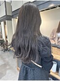 ロング×カーキグレージュ×韓国レイヤー