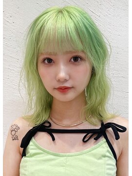 ディーン エクラ(DEAN ECLAT) ハイトーン/ブリーチ/ミントカラー/ブロンド/ウルフカット