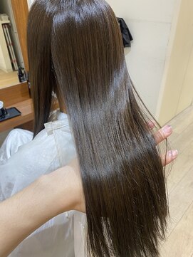 ソワン ドゥ ブレス エルネ 立花店(soin de brace elne) ビカクストレート/酸性ストレート/髪質改善/グレージュ