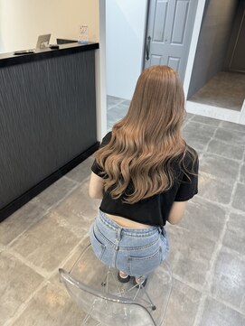 ペレ 栄店(PELE) 前髪/アンブレラカラー/こなれミディ/イメチェン/ウェーブパーマ