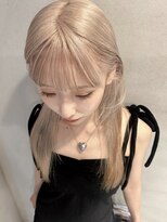 ペレ 梅田(PELE)&nbsp;前髪/アンブレラカラー/こなれミディ/イメチェン/ウェーブパーマ